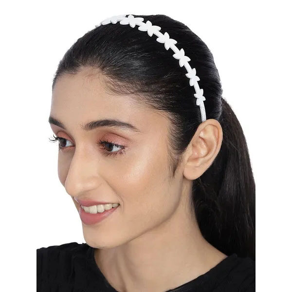 Women_Off-White_Handcrafted_Floral_Hairband_For_Women_&_Girls