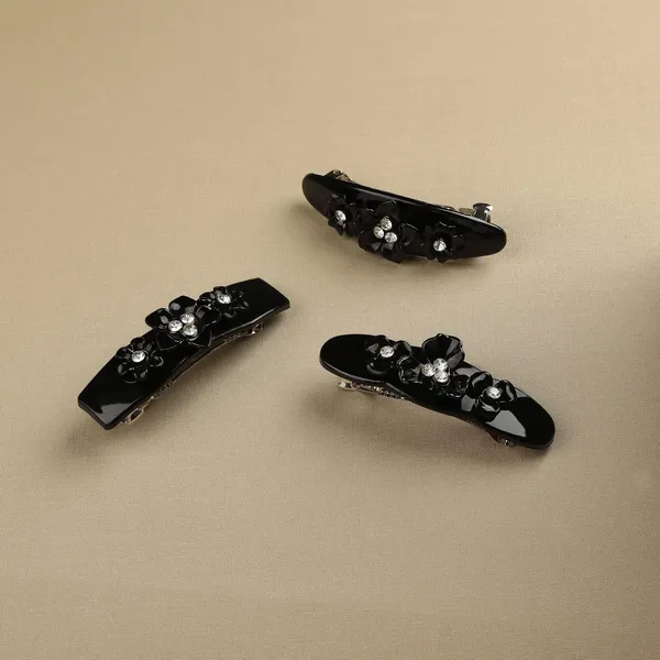Women_Set_Of_3_Black_French_Barrette_Clips_For_Women_&_Girls