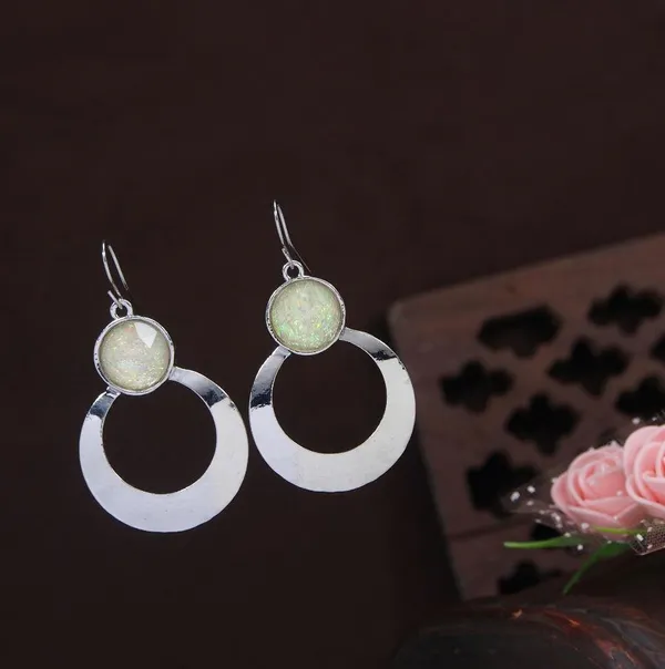 Silver_Plated_Geometrical_shaped_ling_silver_wen_Earring_3322_For_Women_&_Girls