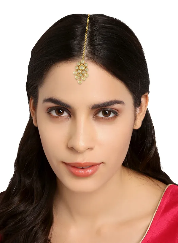 Gold-Plated_Kundan_Maang_Tikka_With_Pearls_For_Women_&_Girls