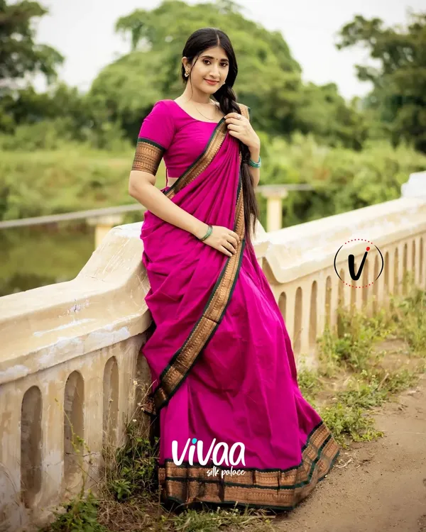 Pink_Kanjivaram_Soft_Silk_Wedding_&_Party_Wear_Saree_&_Unstiched_Blouse_For_Women
