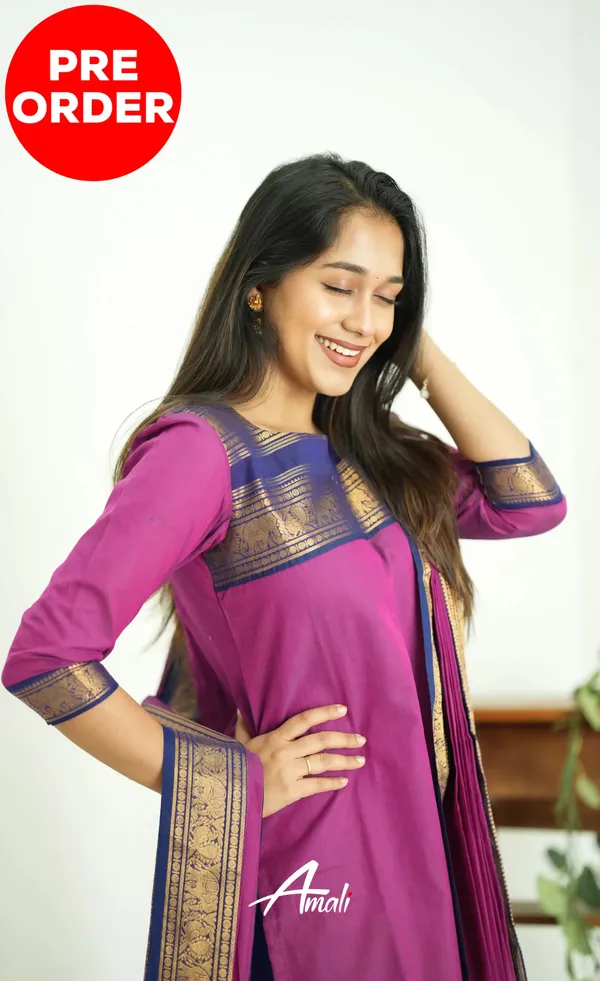 Pink_&_Blue_Shade_Kanchi_Cotton_Salwar_With_Dupatta_For_Women