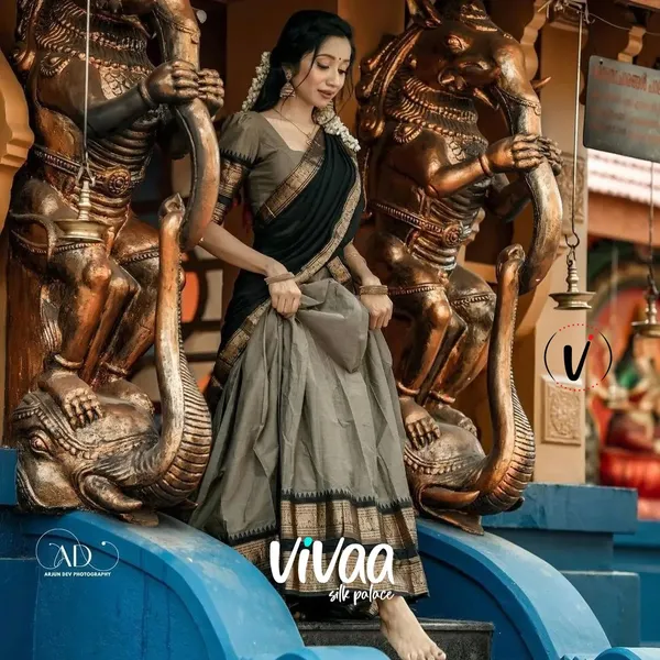 Grey_Kanjivaram_Soft_Silk_Wedding_&_Party_Wear_Saree_&_Unstiched_Blouse_For_Women
