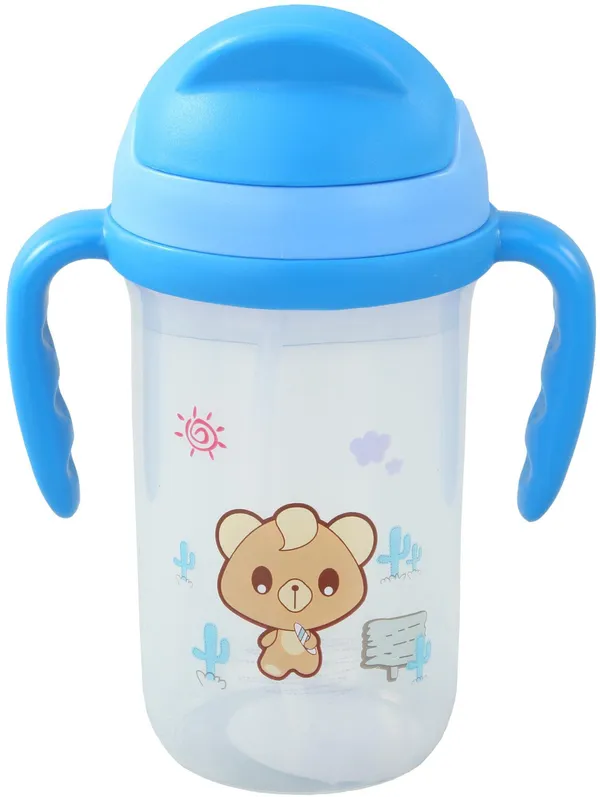 Blue_Cute_Teddy_Straw_Sipper_With_Handle