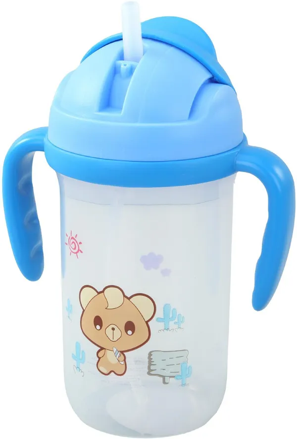 Blue_Cute_Teddy_Straw_Sipper_With_Handle