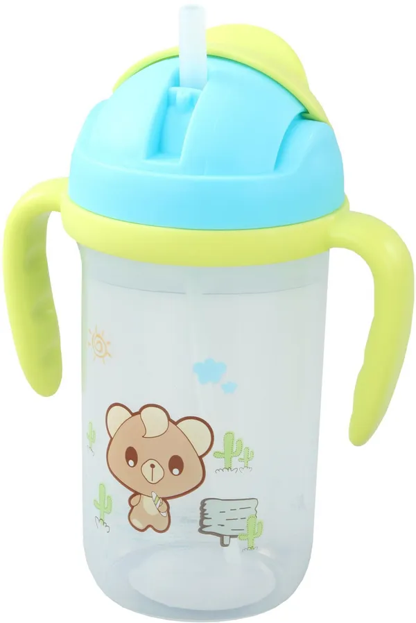 Multicolor_Cute_Teddy_Straw_Sipper_With_Handle