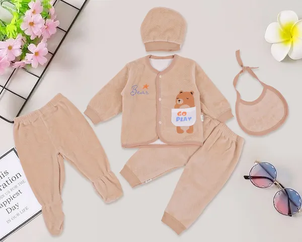 Brown_Presents_New_Born_Baby_Winter_Wear_Velvet_Bonding_Baby_Clothes_(Pack_Of_5)
