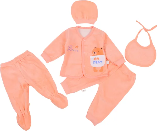 Peach_Presents_New_Born_Baby_Winter_Wear_Velvet_Bonding_Baby_Clothes_(Pack_Of_5)