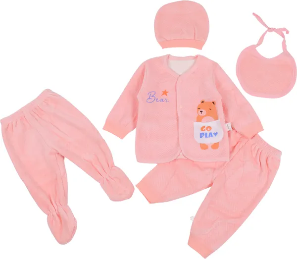 Pink_Presents_New_Born_Baby_Winter_Wear_Velvet_Bonding_Baby_Clothes_(Pack_Of_5)