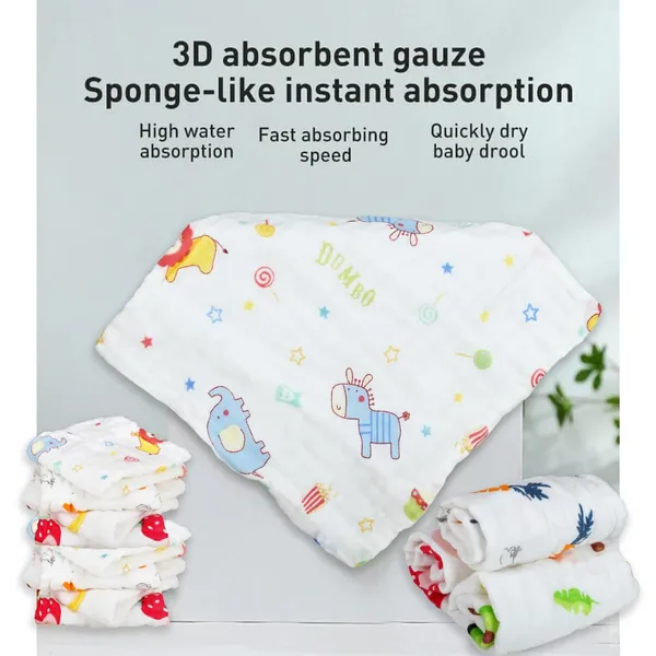 White_Muslin_6_Layer_Cotton_Face_Towels_For_Newborn_Baby_Extra_Soft_Hankies_Reusable_Napkins_(Pack_Of_5)