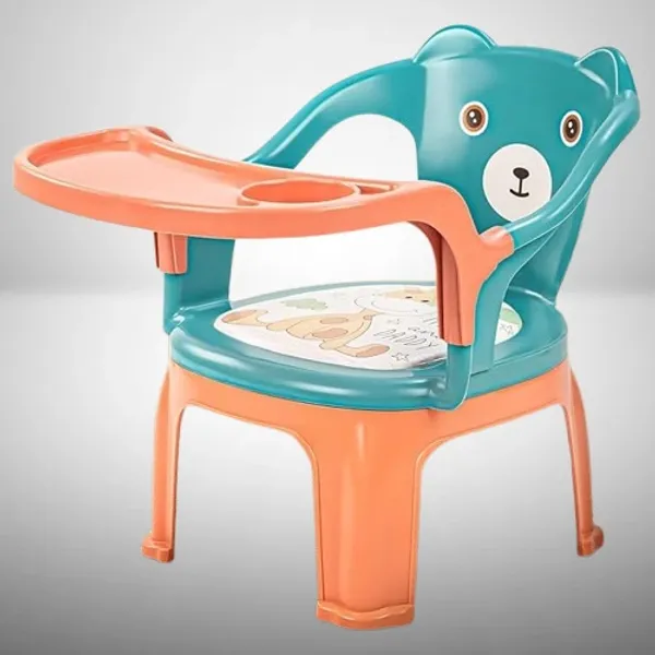 Green_&_Pink_Baby_Chair_For_Kids_With_Removable_Tray_And_Cushion_Seat_For_1_To_3_Years_Unisex