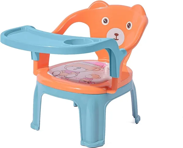 Orange_&_Green_Baby_Chair_For_Kids_With_Removable_Tray_And_Cushion_Seat_For_1_To_3_Years_Unisex