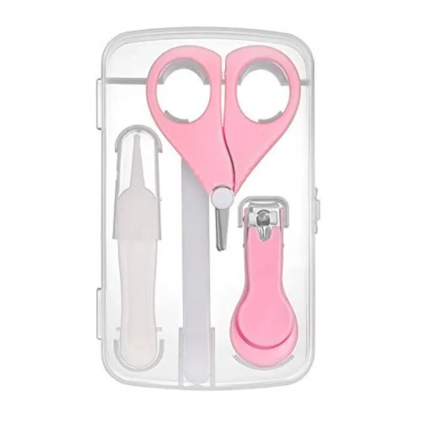 Blue_Baby_Nail_Clipper_Safety_Cutter_Toddler_Infant_Scissor_Manicure_Pedicure_Care_Kit_(Pack_Of_4)