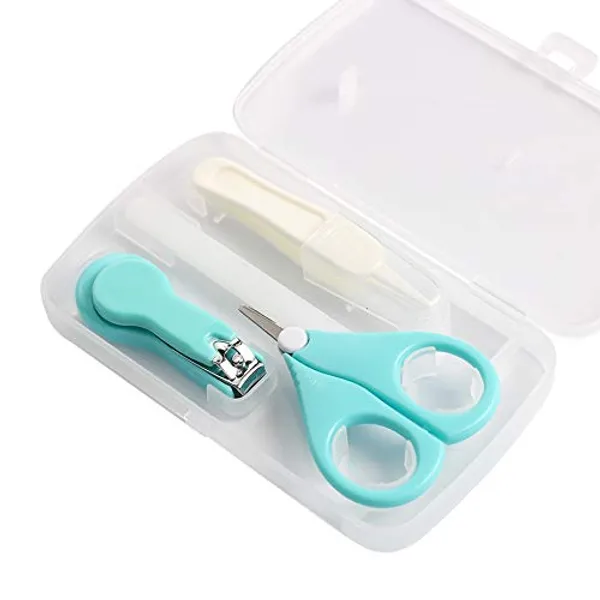 Blue_Baby_Nail_Clipper_Safety_Cutter_Toddler_Infant_Scissor_Manicure_Pedicure_Care_Kit_(Pack_Of_4)
