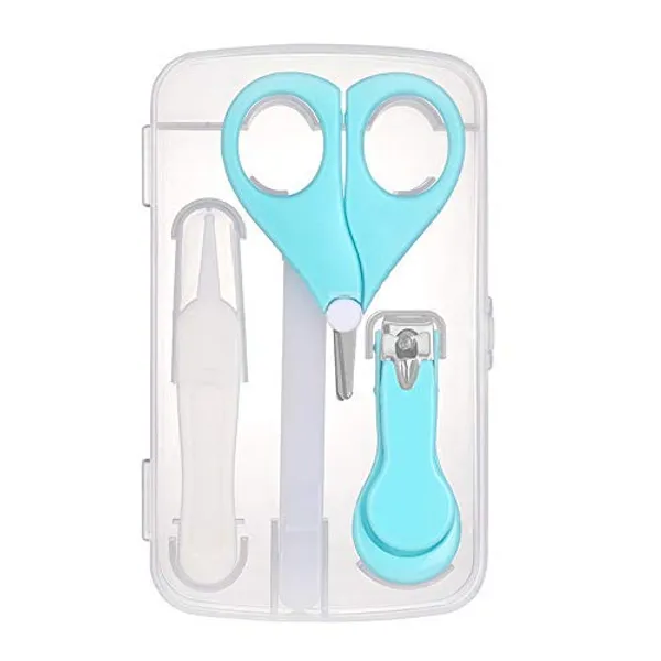 Blue_Baby_Nail_Clipper_Safety_Cutter_Toddler_Infant_Scissor_Manicure_Pedicure_Care_Kit_(Pack_Of_4)