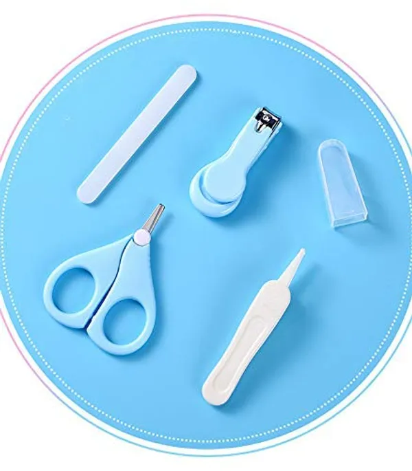 Blue_Baby_Nail_Clipper_Safety_Cutter_Toddler_Infant_Scissor_Manicure_Pedicure_Care_Kit_(Pack_Of_4)