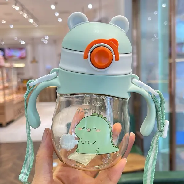 Green_Little_Baby_Sipper_Sippy_Cup_Anti-Spill_Soft_Silicone_Straw_6_Months_300ML