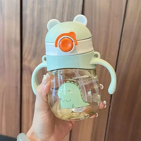 Green_Little_Baby_Sipper_Sippy_Cup_Anti-Spill_Soft_Silicone_Straw_6_Months_300ML