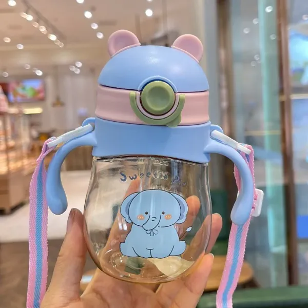 Pink_Little_Baby_Sipper_Sippy_Cup_Anti-Spill_Soft_Silicone_Straw,_6_Months_300Ml