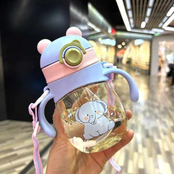 Pink_Little_Baby_Sipper_Sippy_Cup_Anti-Spill_Soft_Silicone_Straw,_6_Months_300Ml