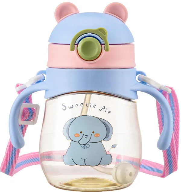 Pink_Little_Baby_Sipper_Sippy_Cup_Anti-Spill_Soft_Silicone_Straw,_6_Months_300Ml