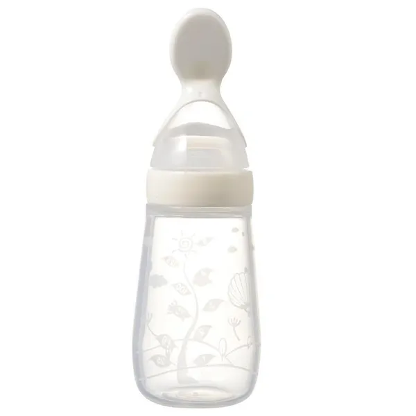 Blue_Bpa_Free_Squeeze_Style_Bottle_Feeder_With_Dispensing_Spoon_For_Infant_Newborn_Toddler_Semi_Solid_Food_Supplement_125_Ml