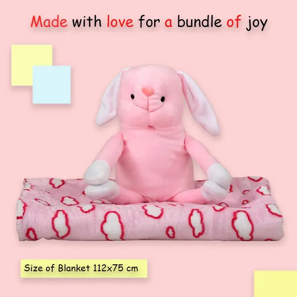 Pink_Rabbit_Toy_With_Blanket_Gift_Set_For_Newborns_&_Infants