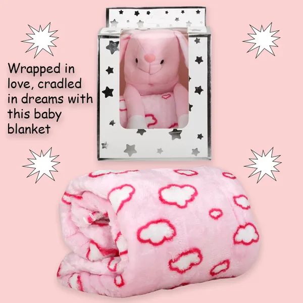 Pink_Rabbit_Toy_With_Blanket_Gift_Set_For_Newborns_&_Infants
