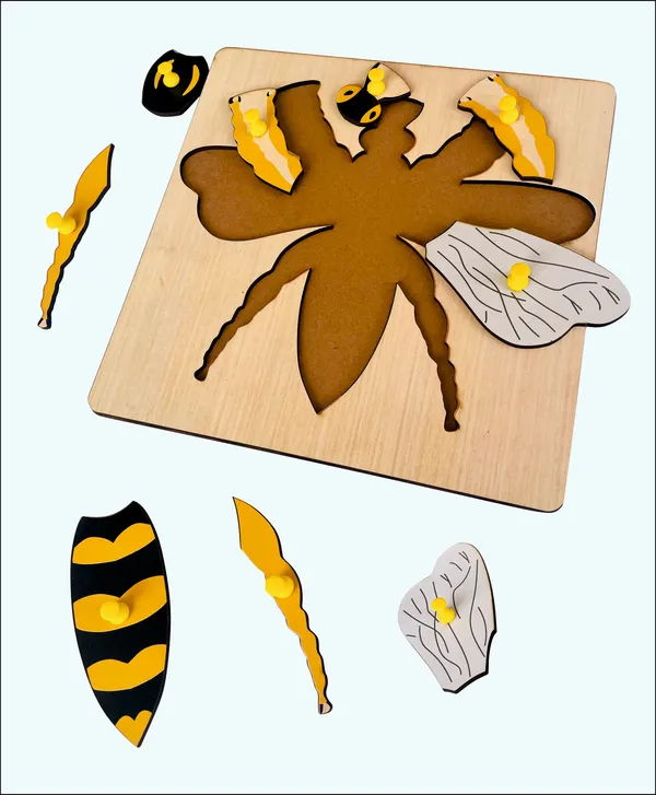 Wooden_Bee_Parts_Peg_Board_Puzzle_For_Kids_9X9_Inch