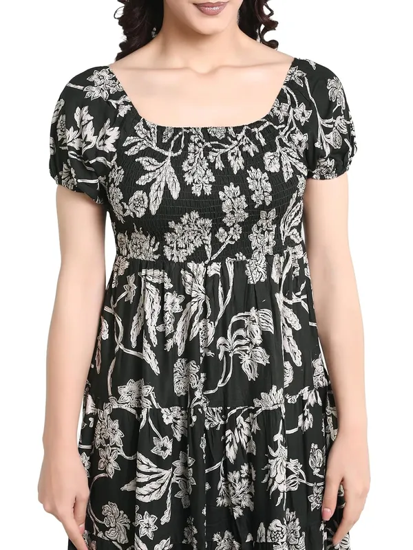 Dark_Green_Rayon_One_Piece_Midi_Dress_For_Women