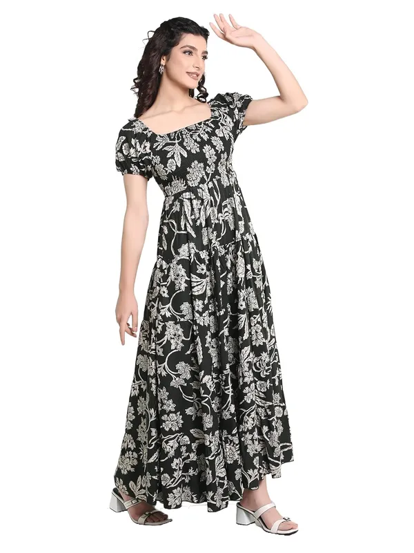 Dark_Green_Rayon_One_Piece_Midi_Dress_For_Women
