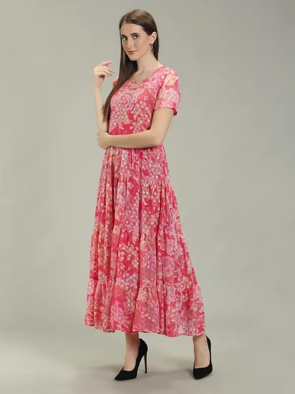 Pink_Shiffon_One_Piece_Maxi_Middy_Dress_For_Women