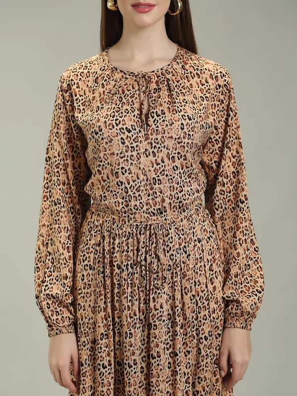 Brown_Leopard_Print_Viscos_One_Piece_Maxi_Middy_Dress_For_Women