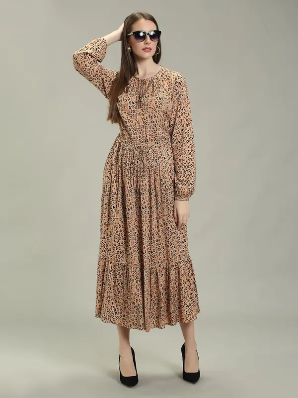 Brown_Leopard_Print_Viscos_One_Piece_Maxi_Middy_Dress_For_Women