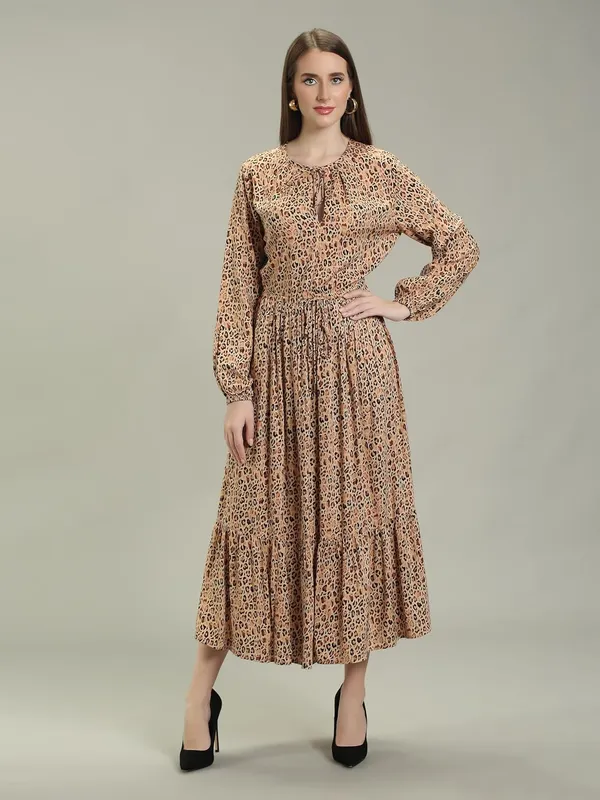 Brown_Leopard_Print_Viscos_One_Piece_Maxi_Middy_Dress_For_Women