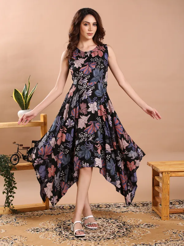 Navy_Blue_Sleeve_Less_Midi_Dress_For_Women