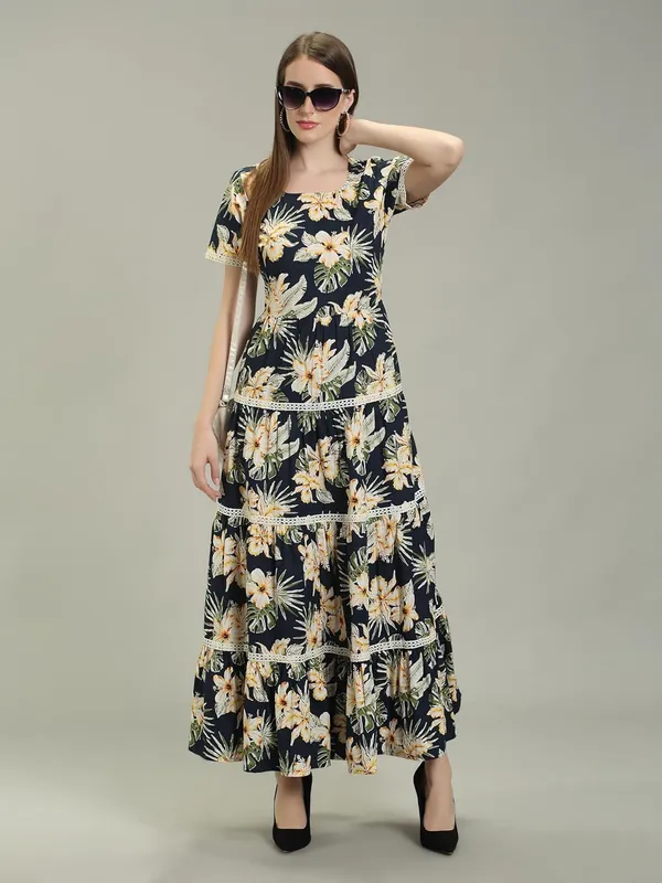 Navy_Blue_Cotton_One_Piece_Maxi_Midi_Dress_For_Women