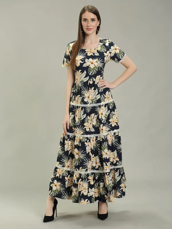 Navy_Blue_Cotton_One_Piece_Maxi_Midi_Dress_For_Women