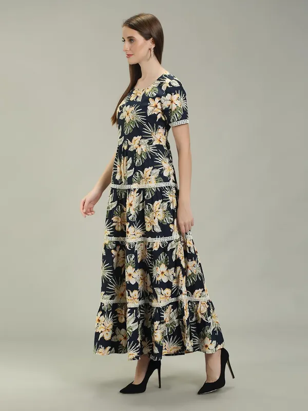 Navy_Blue_Cotton_One_Piece_Maxi_Midi_Dress_For_Women