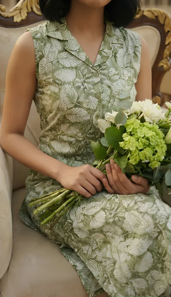 Pastel_Green_Sleeveless_Kurti-Set