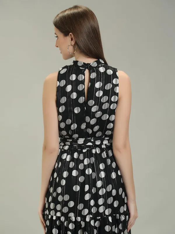 Black_Dotted_Shiffon_One_Piece_Maxi_Midi_Dress_For_Women