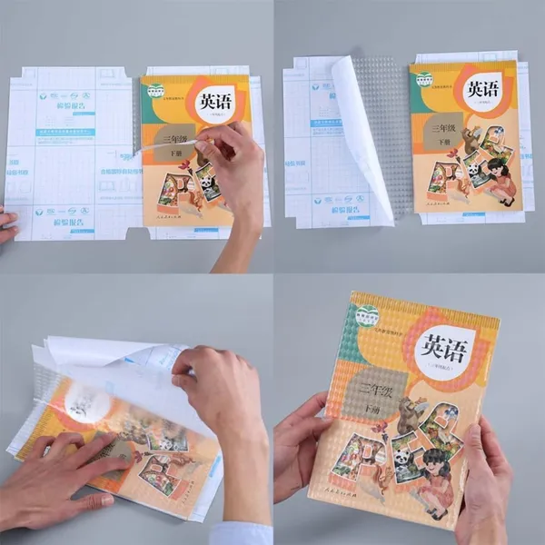 30pcs_Waterproof_Plastic_Book_Cover_Office_&_Stationery