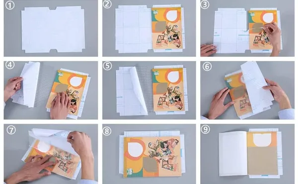 30pcs_Waterproof_Plastic_Book_Cover_Office_&_Stationery