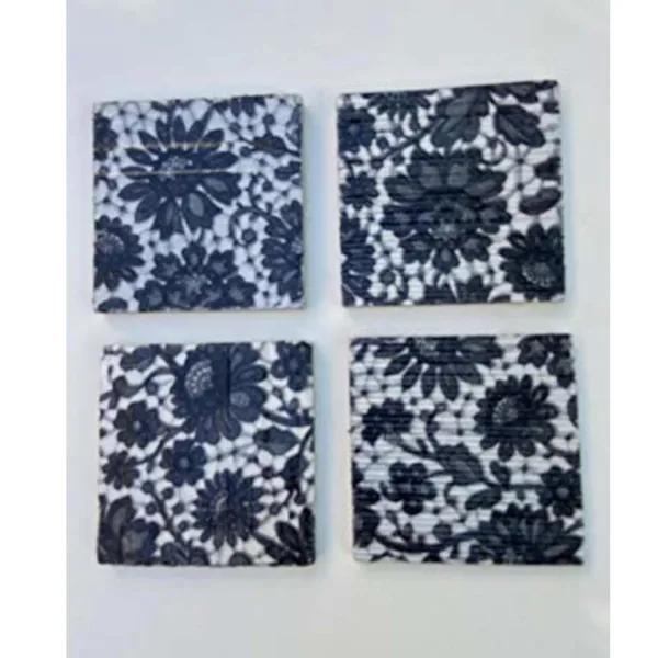 _Coasters_-_Black_and_White_Designer_Handcrafted_Marble_Natural_Stone_Table,_Glass_and_Tea/Coffee_Coasters_(Set_of_4)