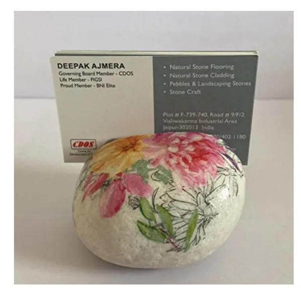Floral_Red_Natural_Stone_Handmade_Designer_Business_Card_Holder