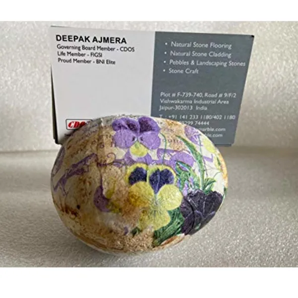Floral_Natural_Stone_Handmade_Designer_Business_Card_Holder