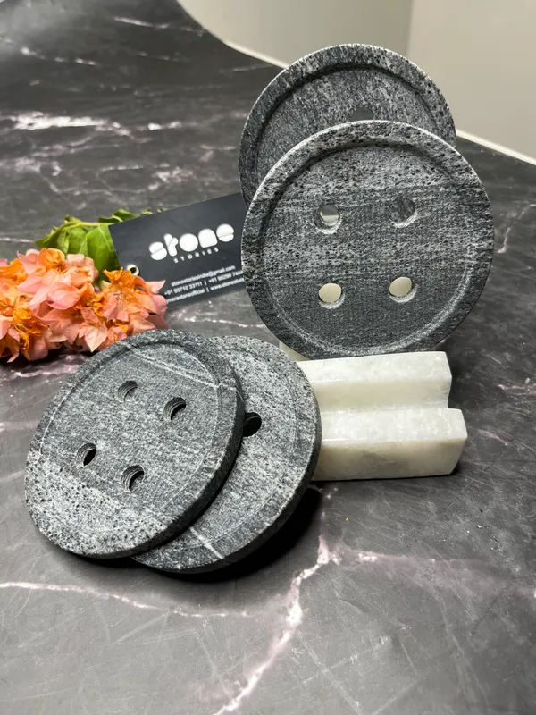 Elegant_Handcrafted_Stone_Button_Coasters_with_Holder_–_Set_of_4