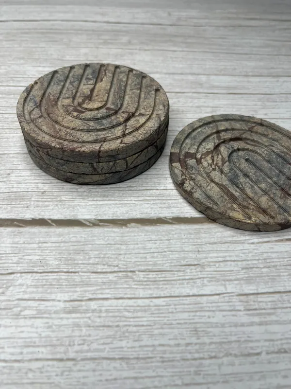 Rainforest_Brown_Coaster_Set_Of_4_In_Size_Of_4_inch