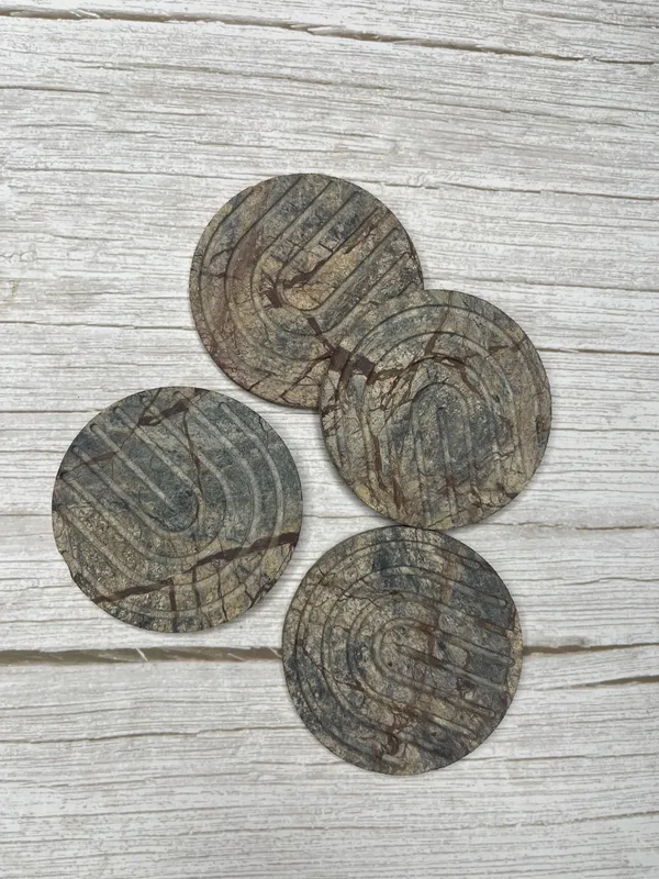 Rainforest_Brown_Coaster_Set_Of_4_In_Size_Of_4_inch
