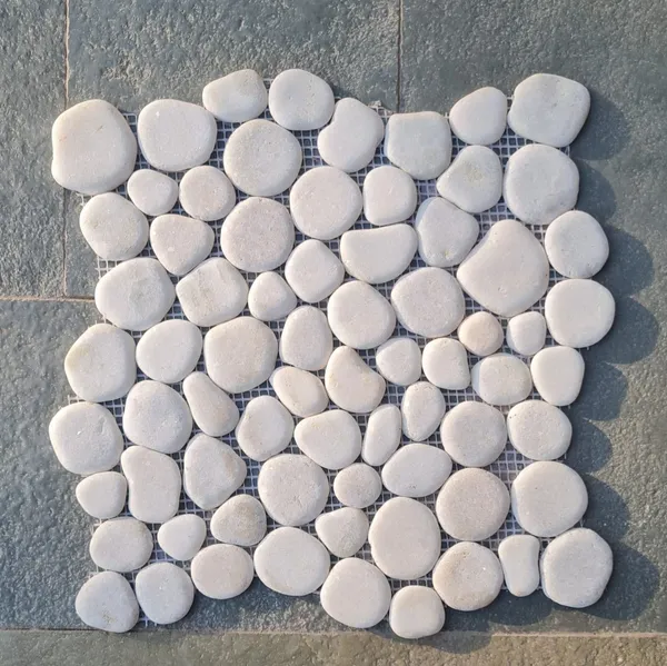 White_Flat_Pebble_Mosaic_Tile_for_Wall_Cladding_and_Flooring_-_set_of_4_-_30_cm_x_30_cm_Interlocking_tiles